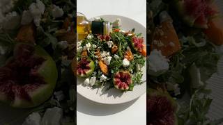 cozy fall harvest salad 🍂🤎🥗 #salad #recipe #fallrecipe #healthysalad #saladideas