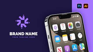 artificial intelligence creative logo design in illustrator | Application Logo