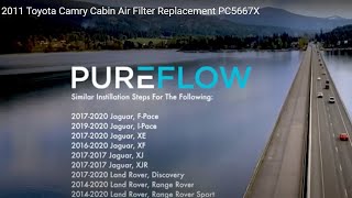 2011 Toyota Camry Cabin Air Filter Replacement - PUREFLOW® PC5667X