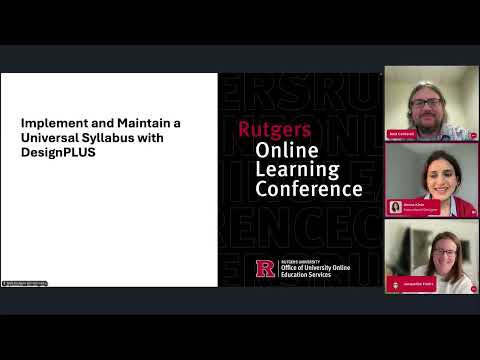 Implement & Maintain a Universal Syllabus with DesignPLUS