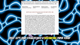 Open Character Training: Shaping the Persona of AI Assistants through Constitutional AI (Nov 2025)