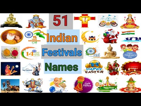 Learn English vocabulary - Festivals | festivals name in INDIA | list of holidays #educationalvideo