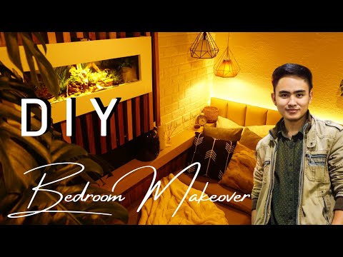 DIY Bedroom Renovation / Bedroom Makeover (Philippines) / with Floating Aquarium and Terrarium Build
