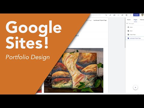 Create a FREE and SIMPLE Google Website to show off your Art and Design Portfolio