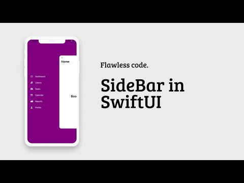 Sidebar Menu in SwiftUI | Flawless Code | SwiftUI