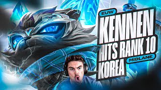 EUW KENNEN is STOMPING Korean Challenger and his STRATEGY might SURPRISE YOU... *1700LP RANK 10*
