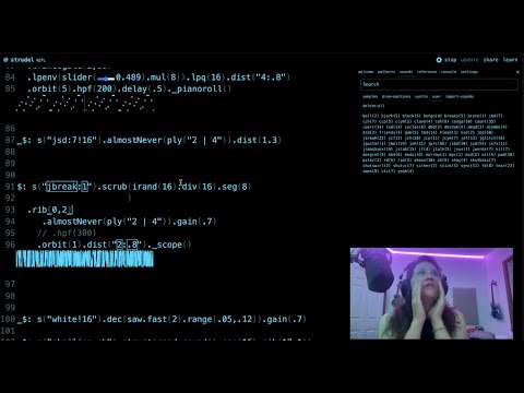 Livecoding Cybergoth + hardstyle music