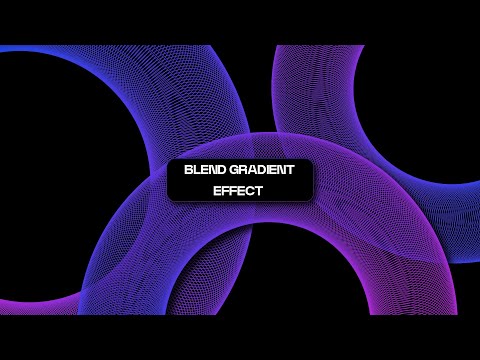 How to Create a Blend Gradient Effect in Adobe Illustrator | Gradient Tutorial