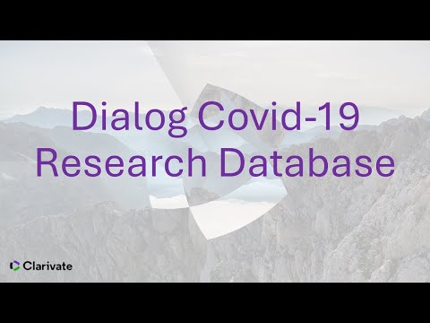 Dialog Covid-19 Research Database: Part 1