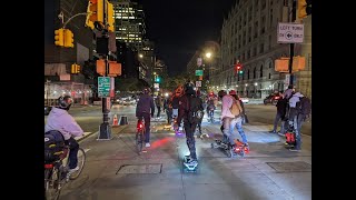 Thursday Night Cruise with #pevnyc #euc #wheelwarriors