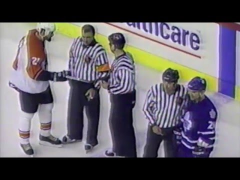Tie Domi and Sandy McCarthy mock each other