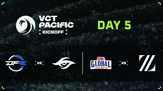 TS vs DFM / ZETA vs GE - VCT Pacific - Kickoff - Middle Bracket R1 - Day 5
