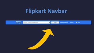 Flipkart Navbar using html css only