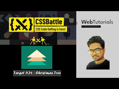 CSS Battle 7-Backface (Target 34-Christmas Tree) - Under 10min [Topics: CSS Variables & Box-Sizing]