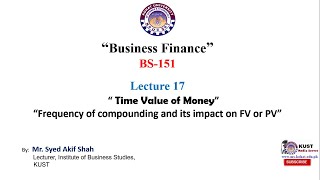 Future value with frequency of compounding & Effective annual interest rate