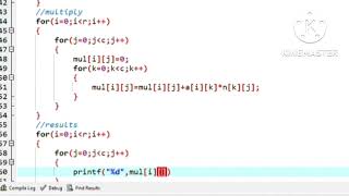 C Program for Matrix multiplication | How to multiply two matrices in c language?Easy steps🤫