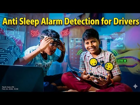 Anti sleep alarm detection for drivers || Learn Tech Arena || Telugu || project