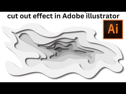 paper cut out effect in Adobe illustrator#illustrator