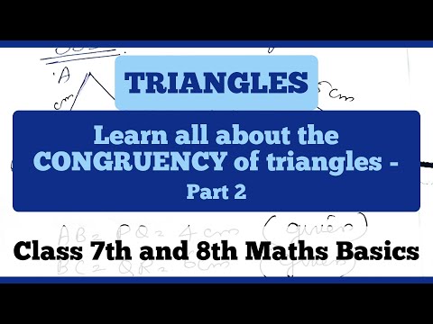 🔺Learning Triangles - Mastering Congruent Triangles: A Comprehensive Geometry Lesson Part-2🔺