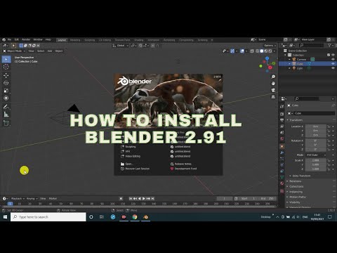 How to install Blender 2.91/How to download Blender 2.91