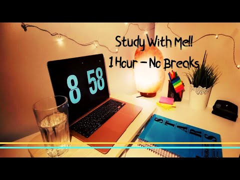 Study With Me for 1 hour Pomodoro - No Breaks!!      #studymotivation #studyvibes