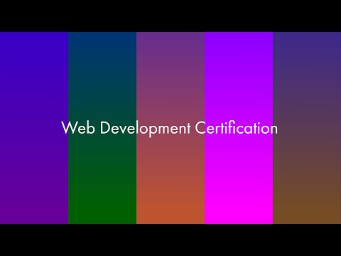 Web Development Certification