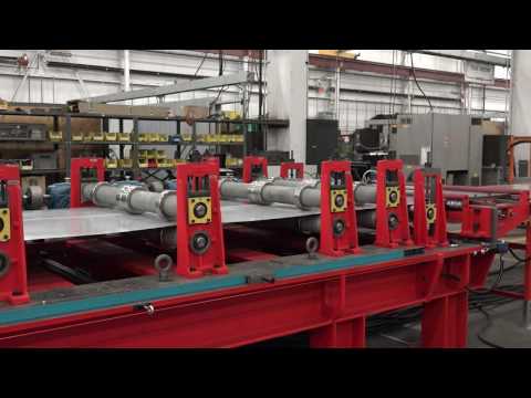 Samco Machinery Roof Deck and Panel Line with Ridge Cap Bending and Panel Curving Unit
