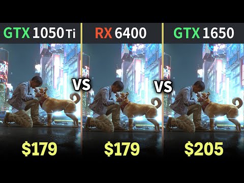 RX 6400 vs GTX 1650 vs GTX 1050 Ti | Real Benchmark | Test in 7 Games | 1080p