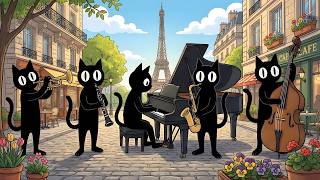 Black Cats Paris Spring Jazz: Relaxing Instrumental Music for Creative Work