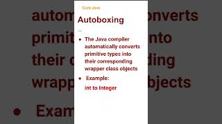 Autoboxing  (23) #corejava