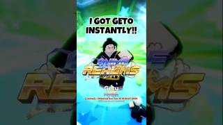 I GOT GETO INSTANTLY!! | Anime Realms #animerealms #animevanguards #roblox