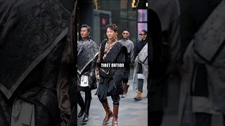 Tibetan guys in Traditional Tibetan dress #tibetan #tibet #traditionaldress #traditional #fashion