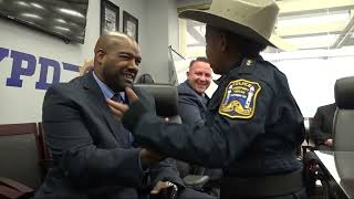 Boy with terminal cancer tours New York City as sworn officer of 2 law enforcement agencies