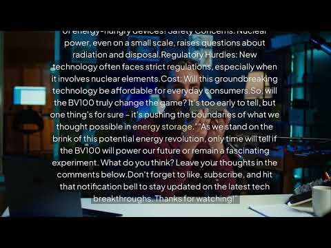 Nuclear Battery Revolution: 50 Years of Power in a Tiny Package