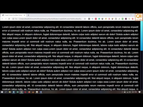 How to Create Custom Scrollbar Using CSS
