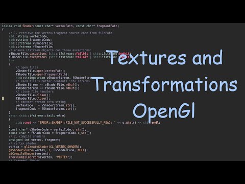 transformation in OpenGL | c++