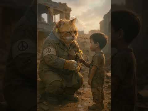FAT CAT UNDER THE CEASEFIRE SKY #catvideos #shortvideo