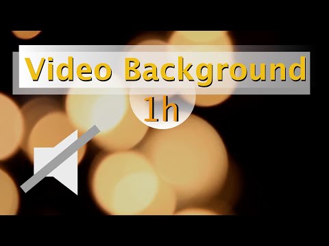 [Video Background] - yellow Bokeh balls (No Audio) - 1 Hour of Relaxing Bokeh Video Background -v01