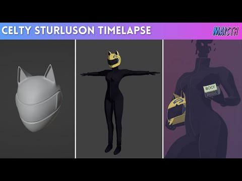 Celty Sturluson | Timelapse Compilation | 3D Fan Characters | Maisth