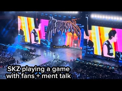 Stray Kids ‘dominATE World Tour’ - Playing games with fans + ment talk - Sofi Stadium LA day 2 60125