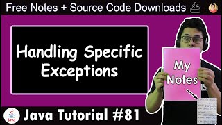 Handling Specific Exceptions in Java