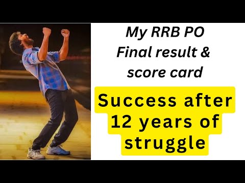 MY RRB PO FINAL RESULT & SCORECARD