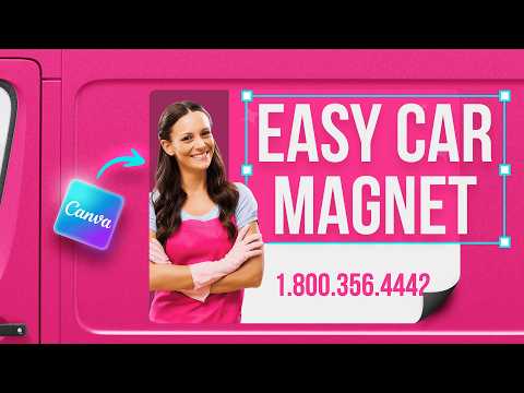 Car Magnet in Canva (Full Design Walkthrough)