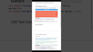 CSS colors with example|Web design✍️|Notes 📚|like 👍 subscribe#shortvideo #bcastudents #webdesign💻