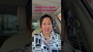 How to be a digital creator on Facebook.