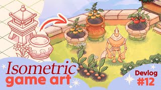 How we made our Isometric Game Art! ★ || GOLEMBERT Devlog #12
