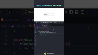 Animated Input Label on Focus using CSS | Modern Input Label Hover & Focus Animation | CodeMinds