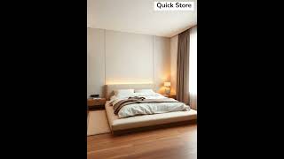 Warm Minimalist Bedroom Design 🌿 | Modern Tranquil Space ✨ #shorts #shortsvideo