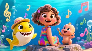 "Baby Shark Doo Doo 🦈 | Cute Girl Dance & Nursery Rhymes for Kids | Baby Shark Song 2025"