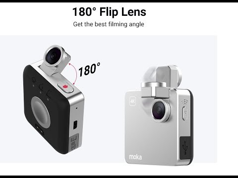 New technology  Snap  World's Smallest 4K Action & Wearable Cloud Camera with 180° Flip Lens mokacam